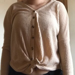 NWOT Beige Long Sleeve
